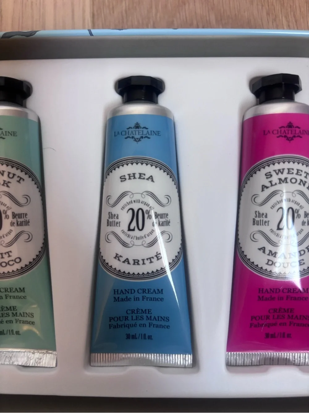 La Chatelaine Hand Cream Set - 3 Pack with Tin